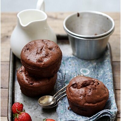 Baking| Double Chocolate Dessert Popovers ... on the fast track with Daring Bakers Double Chocolate Dessert Popovers