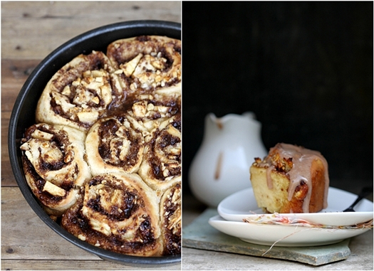 Quick Apple Cinnamon Buns {no yeast} 