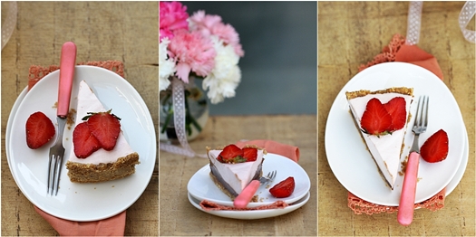 No-bake Strawberry Chocolate Cheesecake