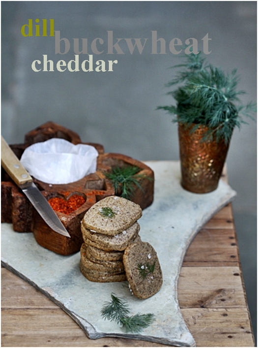 Savoury Dill Cheddar Buckwheat Sables