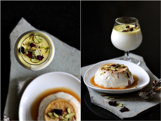 Saffron Caramel Panna Cotta