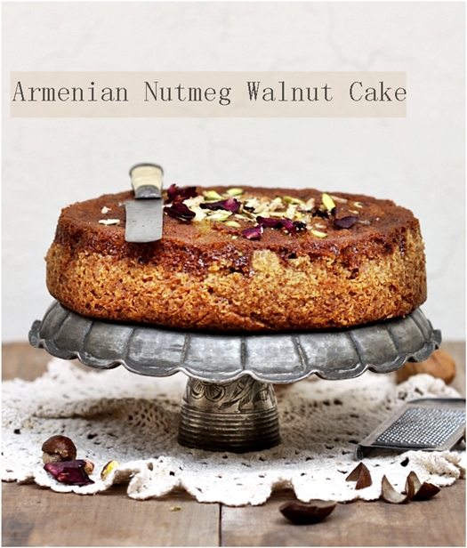 Armenian Nutmeg Walnut Cake