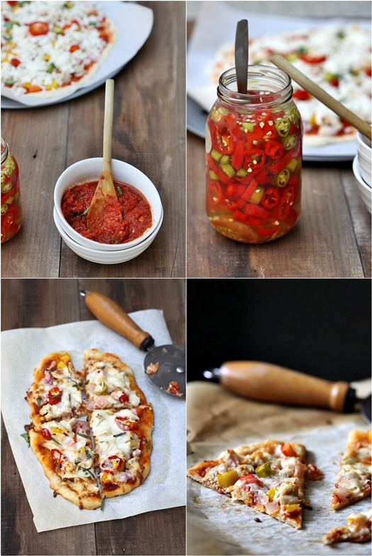 No Knead Buttermilk Chicken Pizza 