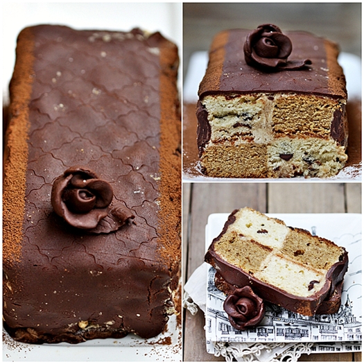 Coffee Vanilla Chocolate Chip Batterberg 