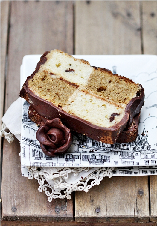 Coffee Vanilla Chocolate Chip Batterberg