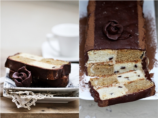 Coffee Vanilla Chocolate Chip Batterberg