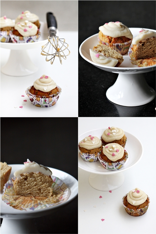 Almond Cupcakes with Salted Caramel Buttercream