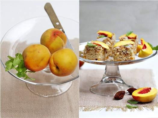 Fresh Peach Streusel Coffee Cake