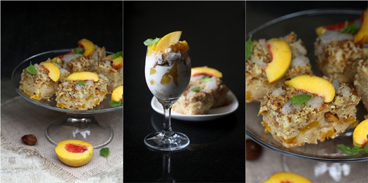 Fresh Peach Streusel Coffee Cake