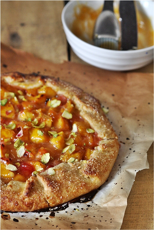 Rustic Peach 'n Plum Summer Galette