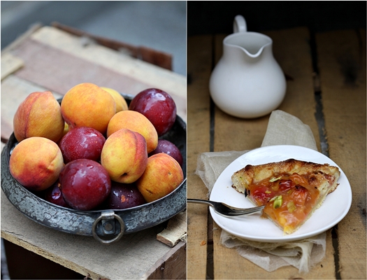 Rustic Peach 'n Plum Summer Galette