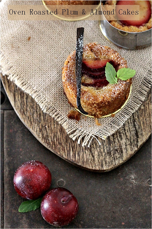 Oven Roasted Plum & Almond Cakes