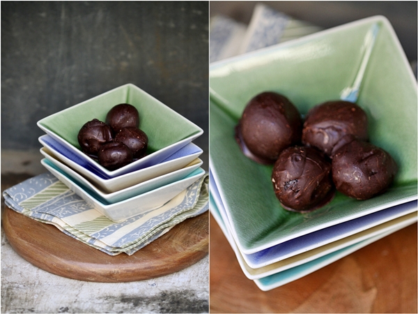 Date, Prune & Walnut Chocolate Truffles