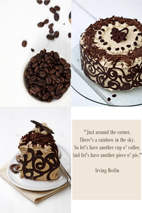 Coffee & Vanilla Bean Layered Cake