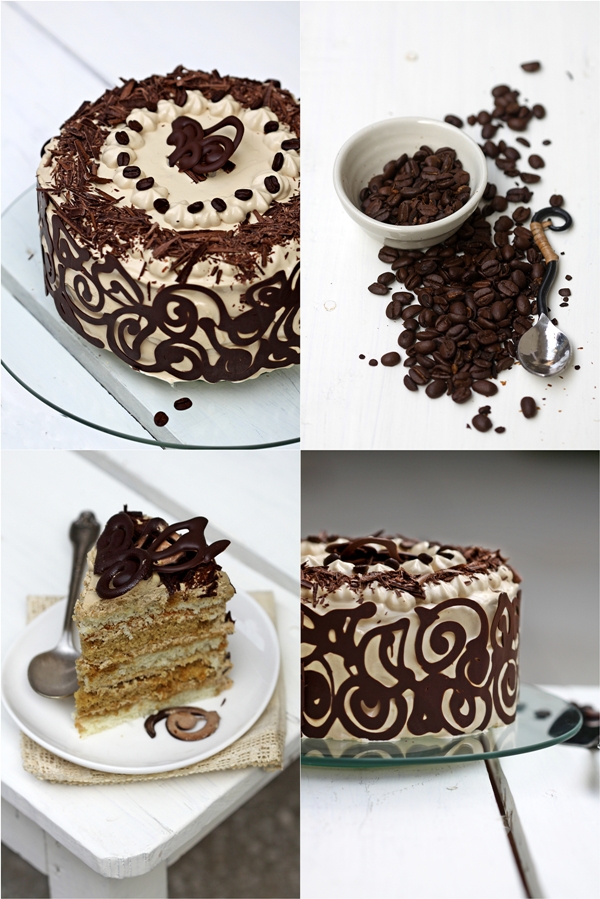 Coffee & Vanilla Bean Layered Cake