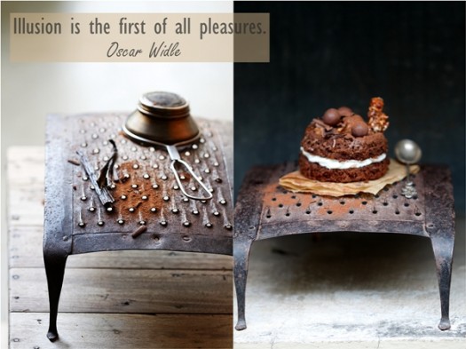 Irish Creme Chocolate Cakes with an Irish Creme Caramel Sauce 