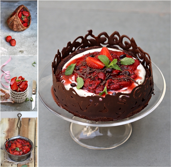 Bittersweet Fallen Chocolate Gateau 