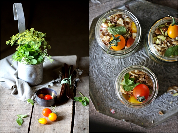 Minty Chickpea Yogurt Parfaits 