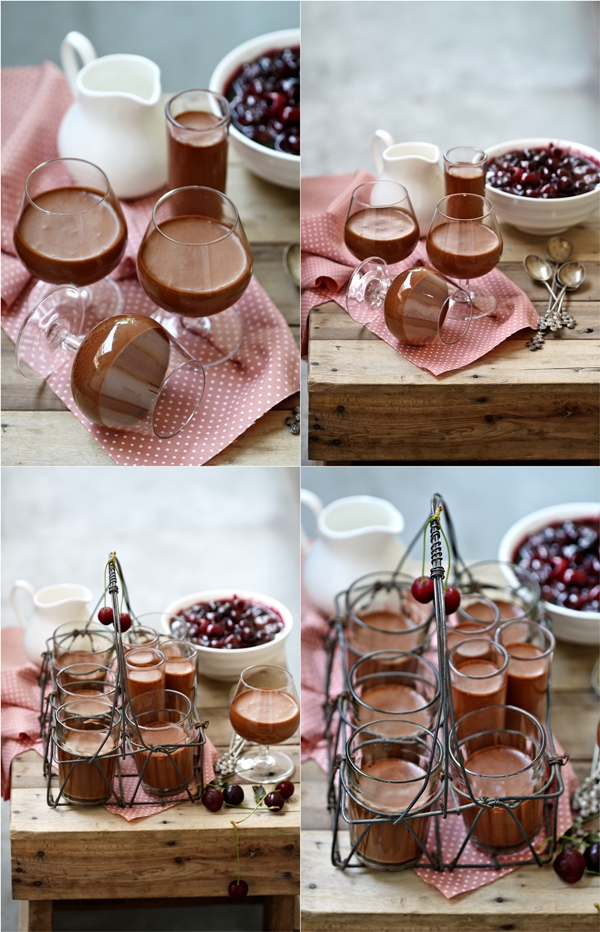 Dark chocolate mousse