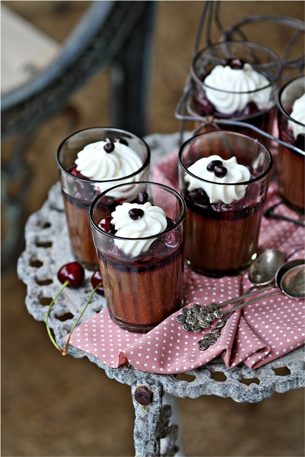 Dark chocolate mousse