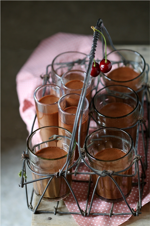 Dark chocolate mousse