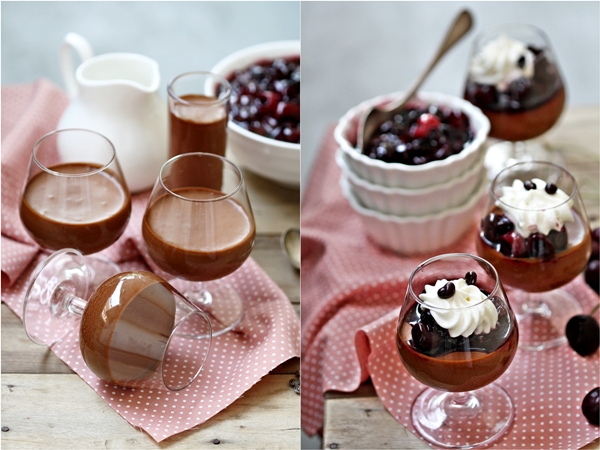 Dark chocolate mousse 