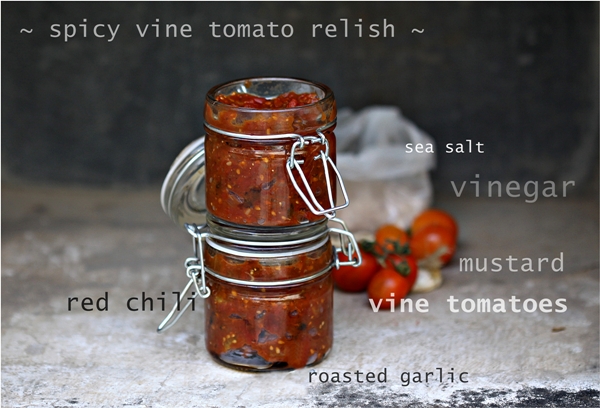 Spicy vine tomato relish 