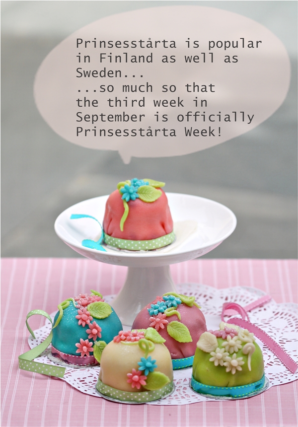 Swedish Prinsesstårta, princess cupcakes 