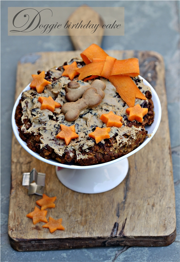 Doggie birthday cake