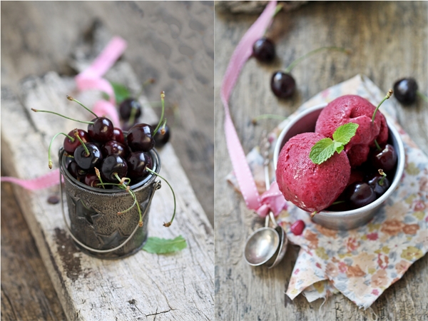 Fresh Cherry Frozen Yogurt 