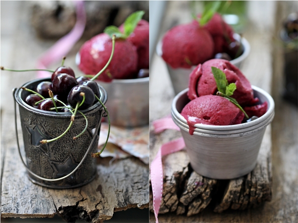 Fresh Cherry Frozen Yogurt 