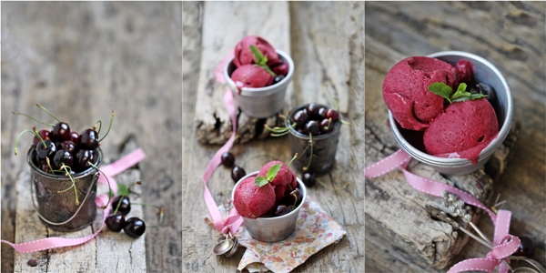 Fresh Cherry Frozen Yogurt 