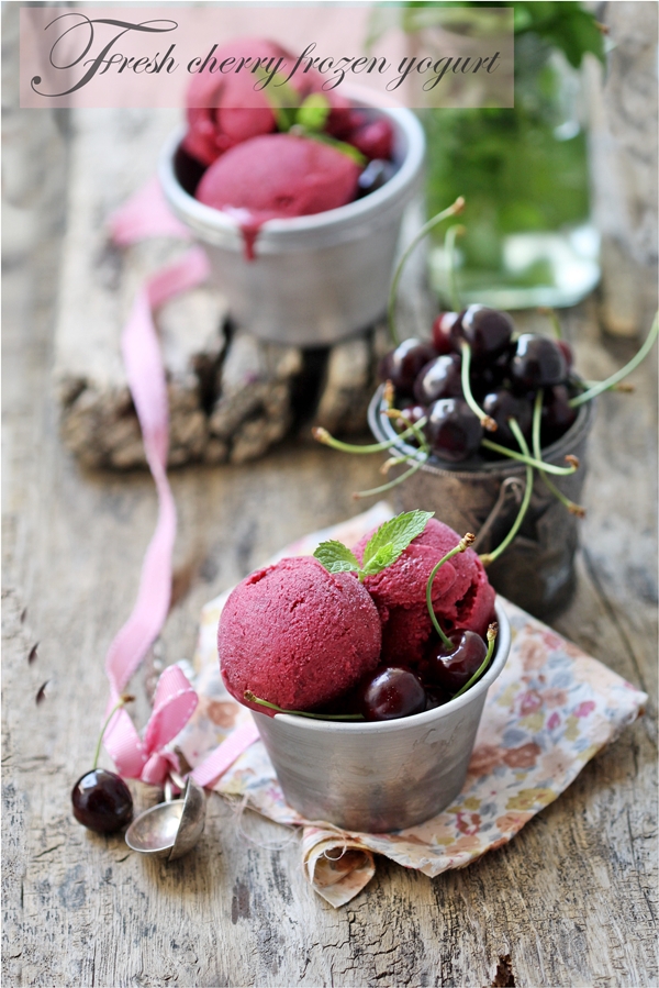 Fresh Cherry Frozen Yogurt