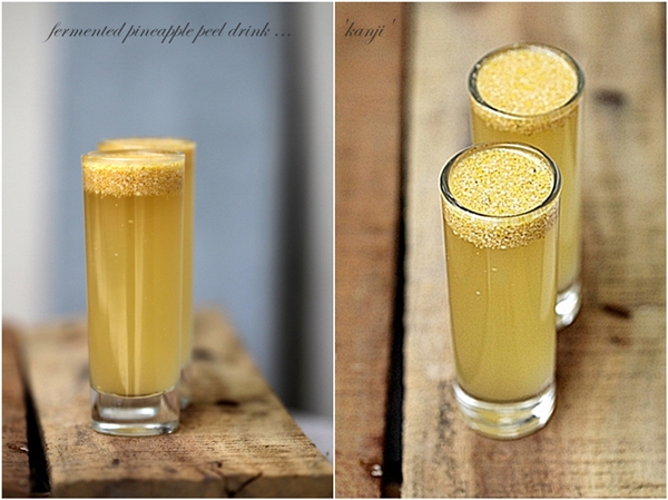 fermented pineapple peel drink ...'kanji'