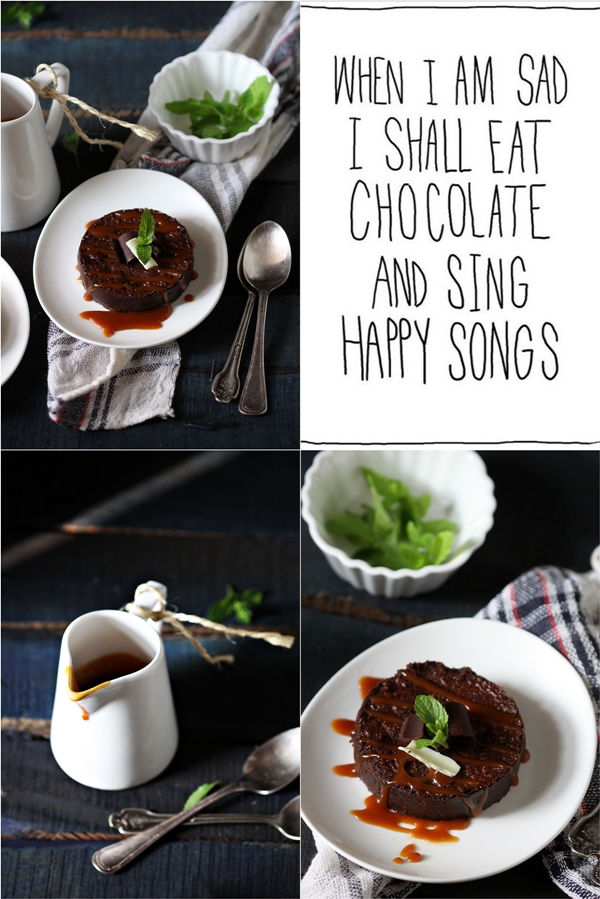 Baked Dark Chocolate Mousse 