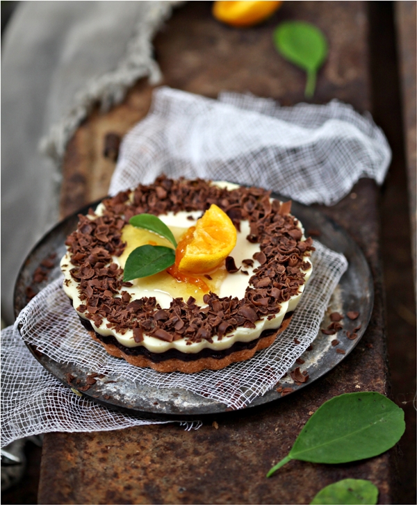 Dark Chocolate Orange Yogurt Eggless Cheesecake 7