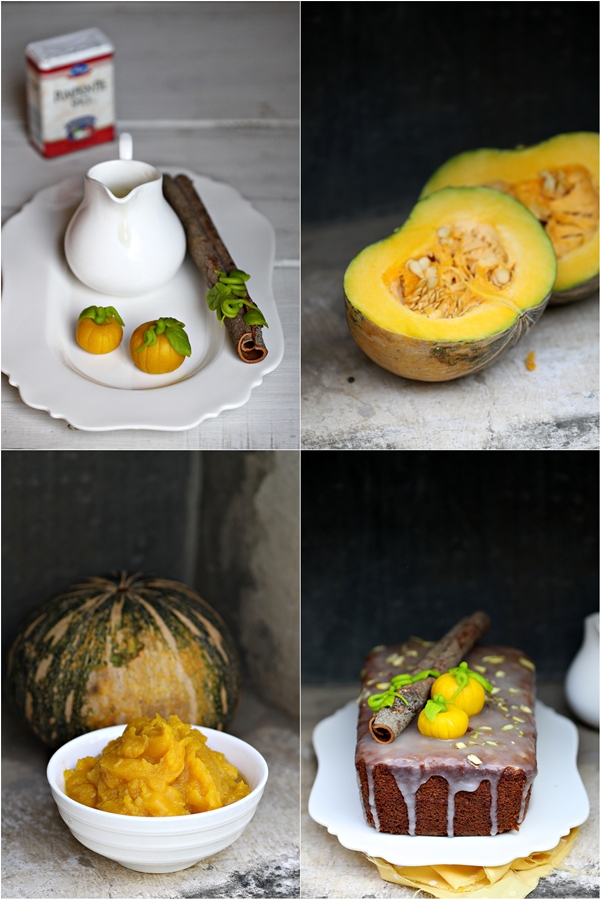 Pumpkin Pie Spice and Walnut Loaf Cake with Buttermilk Frosting 