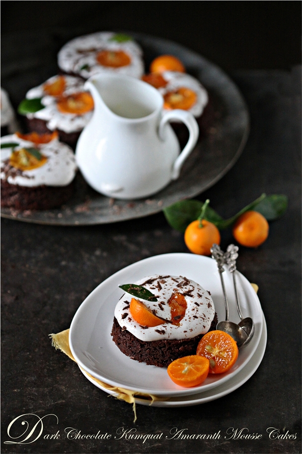 Baking Dark Chocolate Kumquat Amaranth Mousse Cakes Deliciously Ending 13 Gluten Free