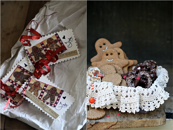 Gingerbread men,  Doily Cookies & Chocolate Pretzels for the Cookie Swap 2013 