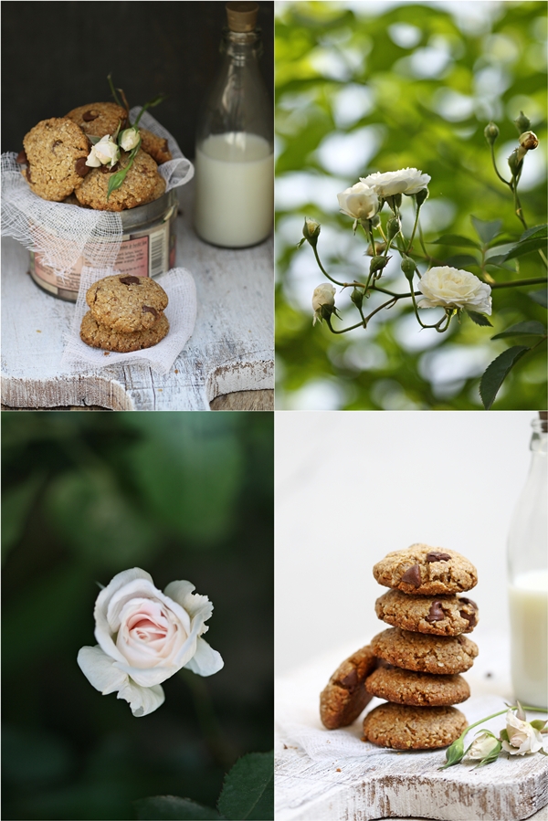 Eggless Almond Honey Wholegrain Cookies 