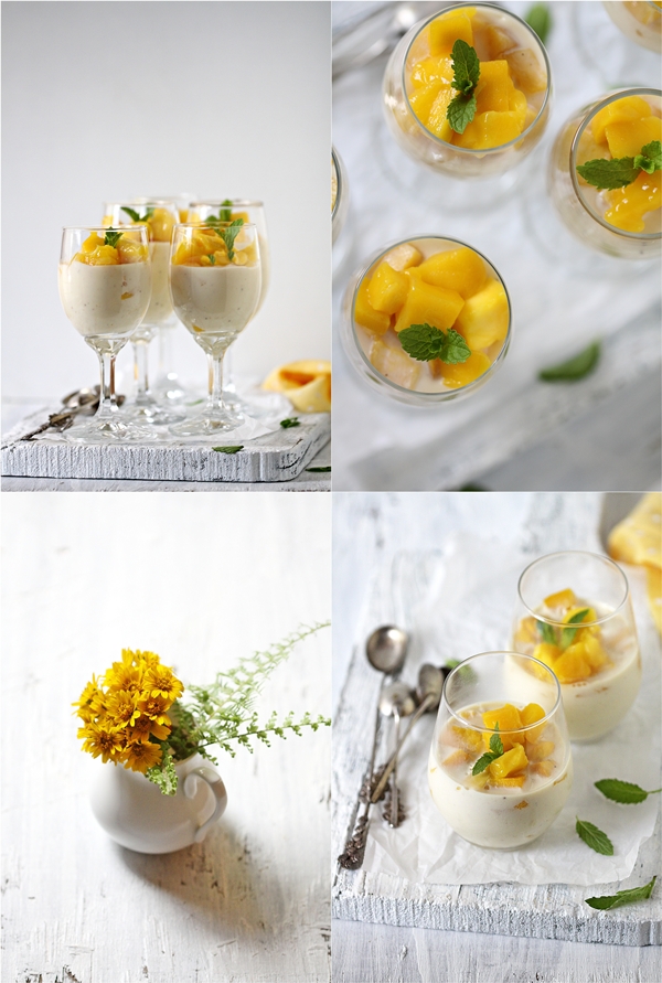 Mango Vanilla Bean Panna Cotta 