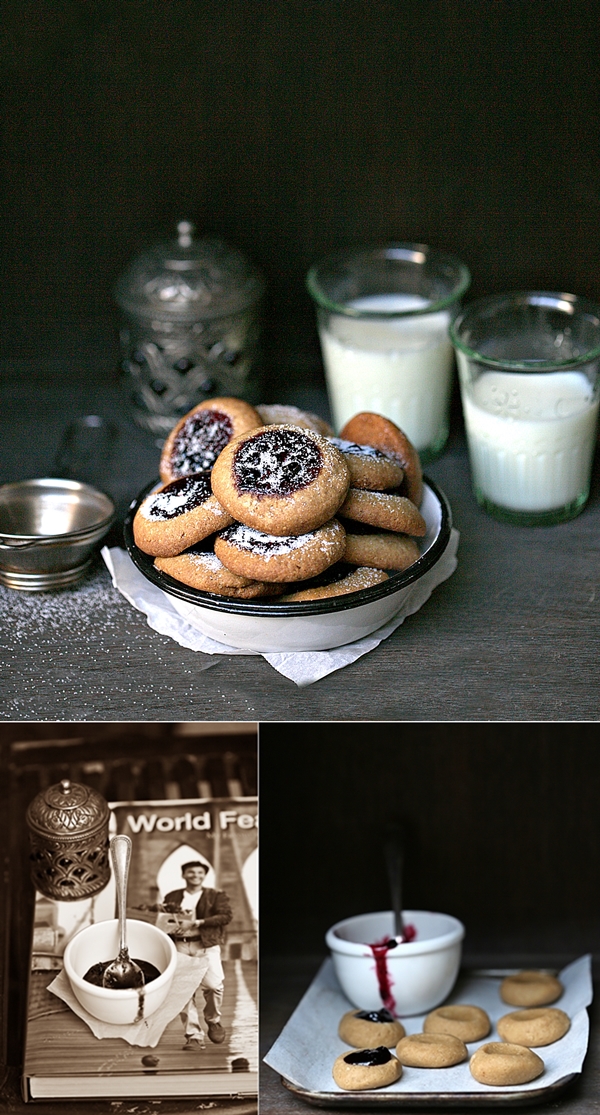World Feast by Vikas Khanna,Lingonberry Thumbprint Cookies 