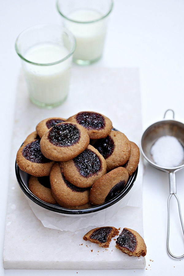 World Feast by Vikas Khanna,Lingonberry Thumbprint Cookies 