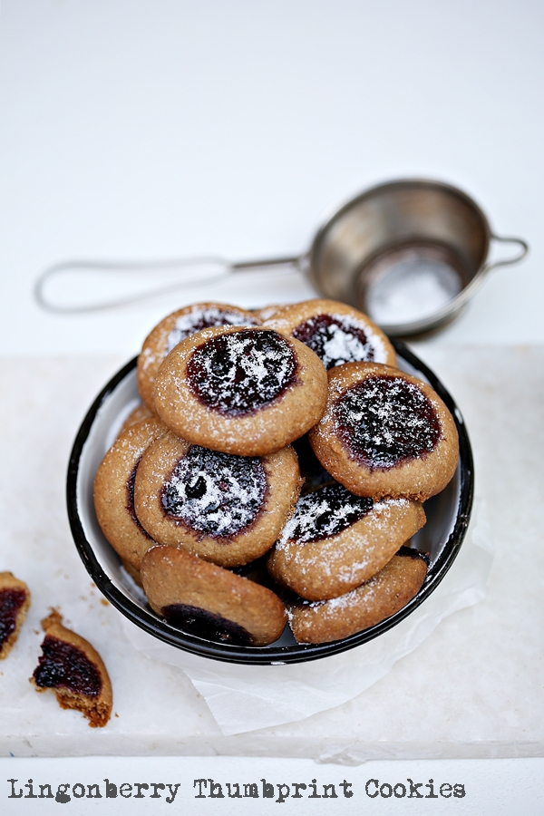 World Feast by Vikas Khanna,Lingonberry Thumbprint Cookies 