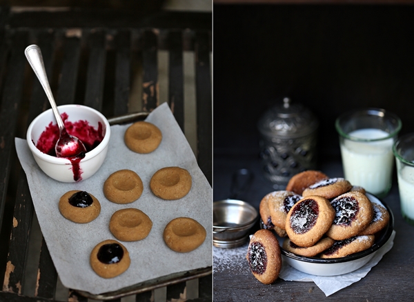 World Feast by Vikas Khanna,Lingonberry Thumbprint Cookies 
