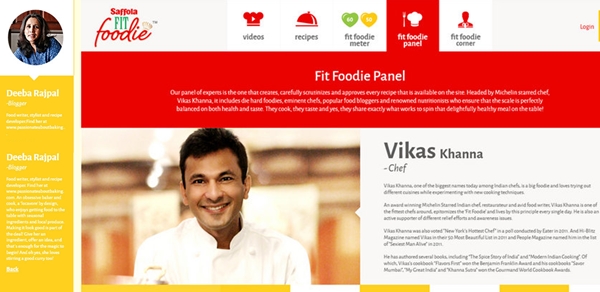 Saffola Fit Foodie Panel