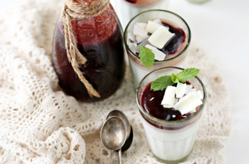 Kokum Coconut Milk Panna Cotta
