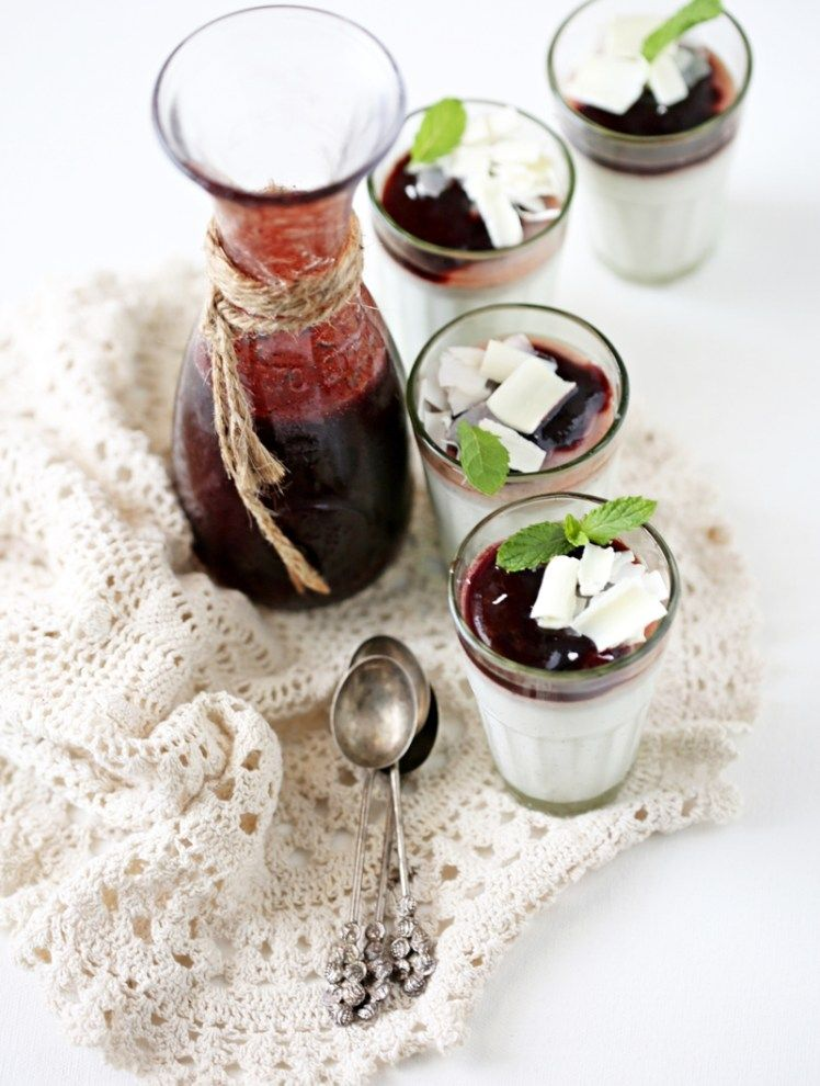 Kokum Coconut Milk Panna Cotta