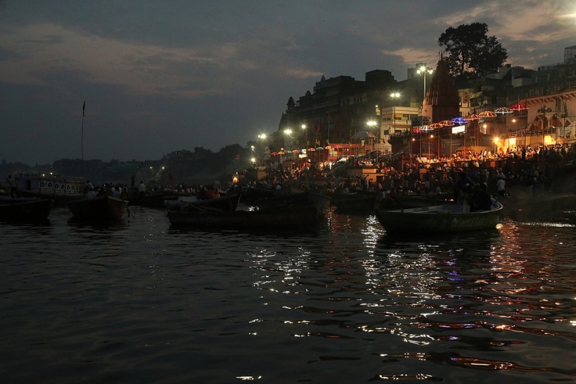 Dashashwamedh Ghat arti, Ghats, Banaras 2016
