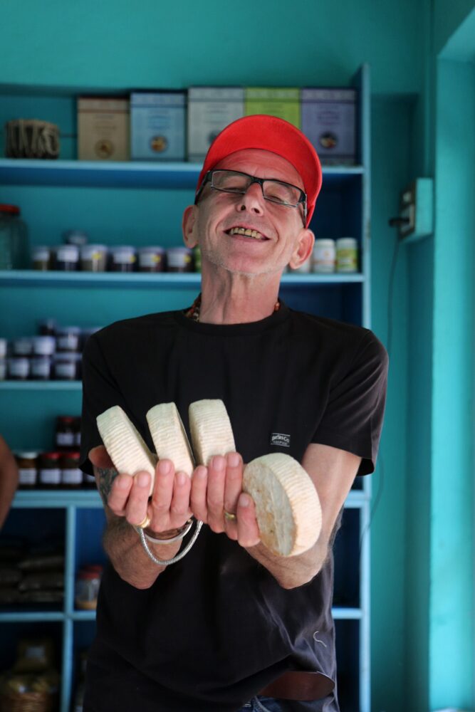 Caciotta by Emilio Marconi, Artisan cheese, Banaras 2016